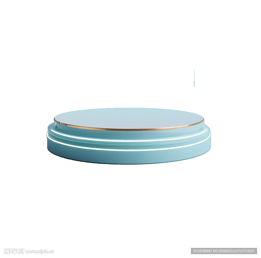 浅蓝色多层圆形物件