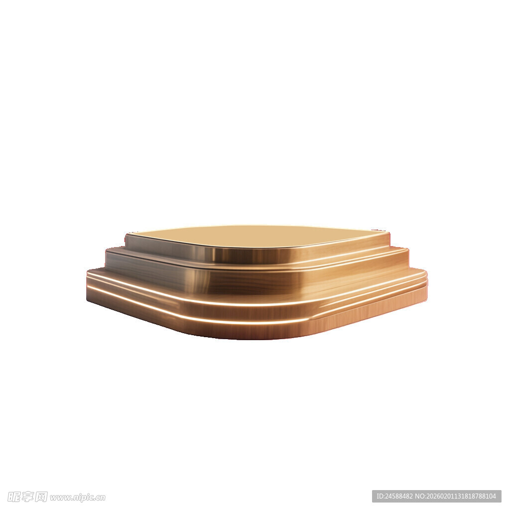 多层金属方形展台