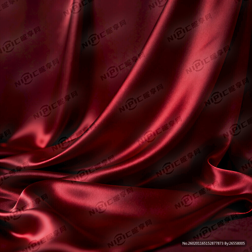 做个庄妍大气有质感的丝绸暗红色