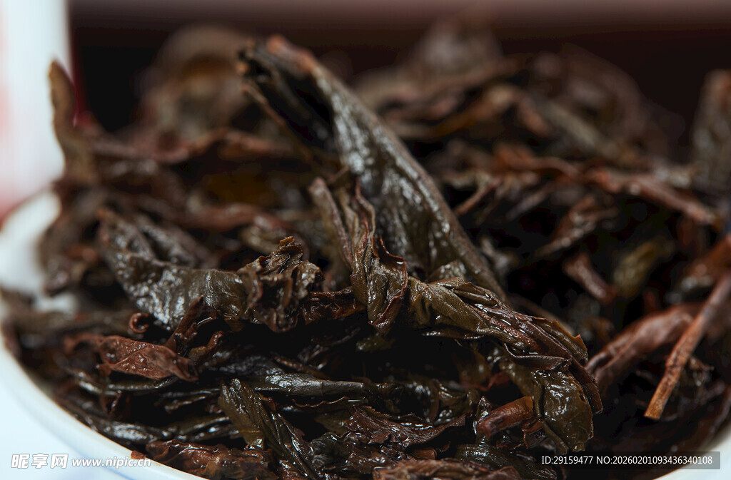 优质干茶叶特写