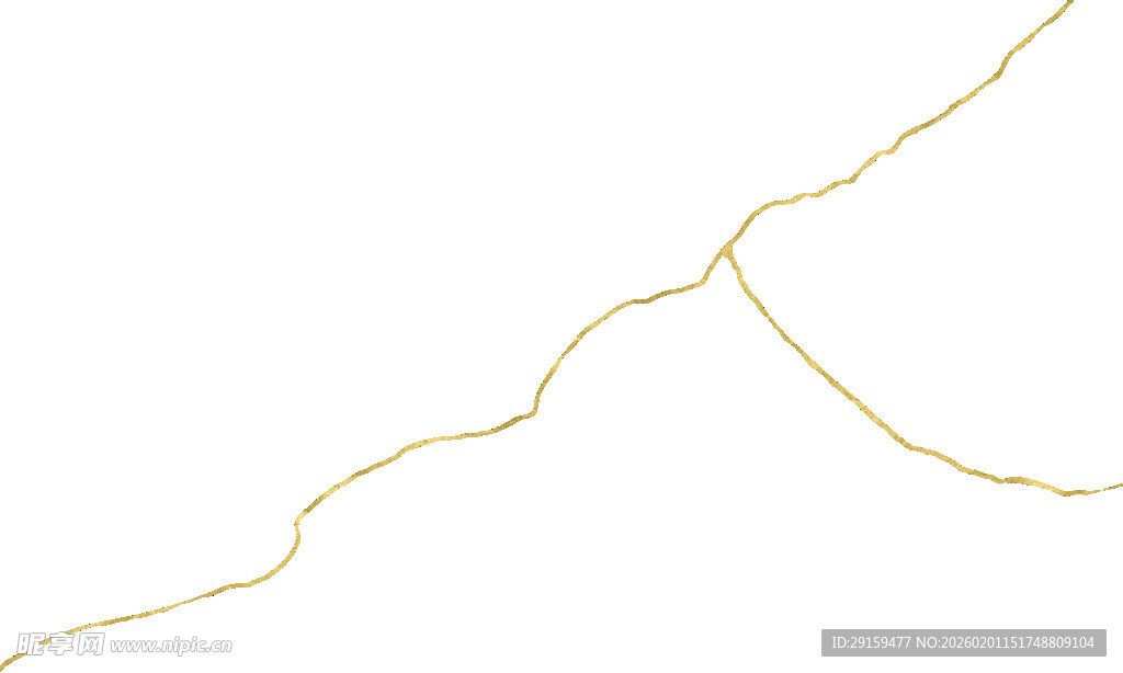 金色曲线线条抽象图案