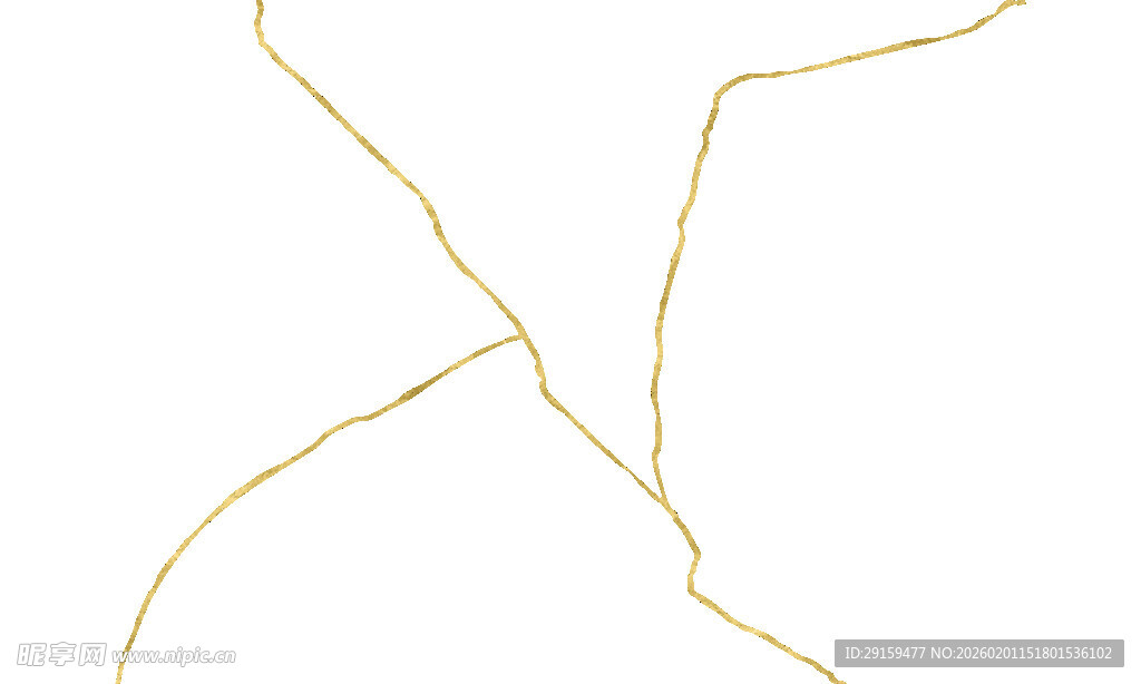 简约金色交叉线条饰品