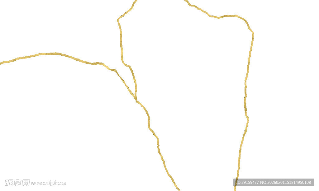 简约金色细长项链