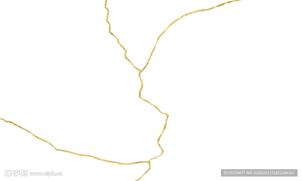 金色曲线项链饰品展示