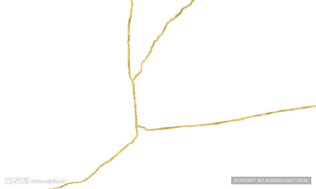 金色树枝纹理特写