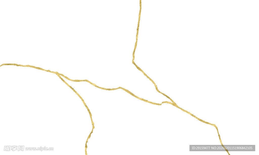 金色线条抽象图案