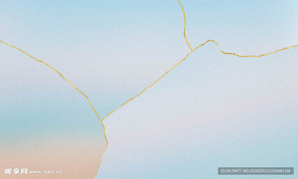 树枝轮廓与渐变天空背景