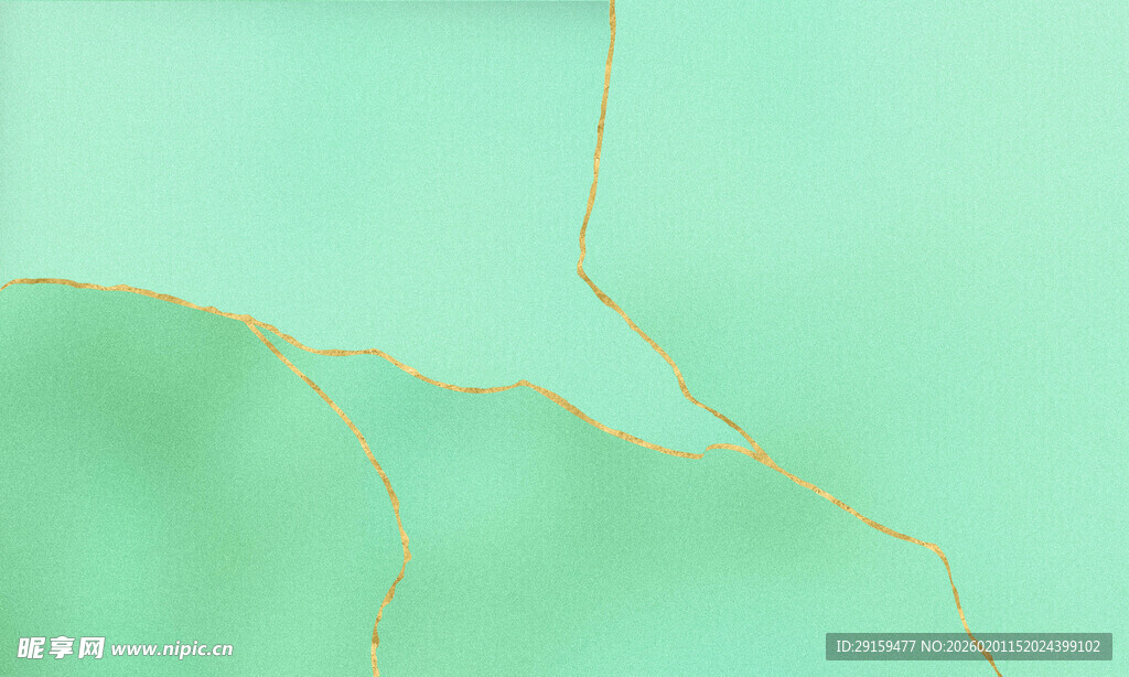 浅绿色背景上的金色线条