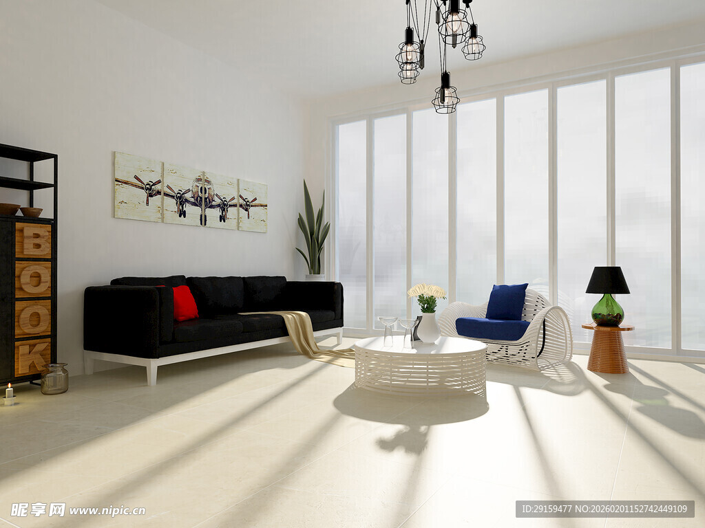 现代简约风格客厅一角