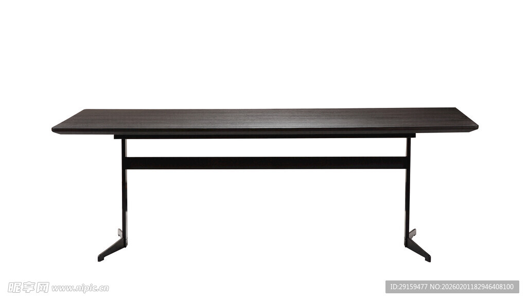 简约现代风格黑色长桌
