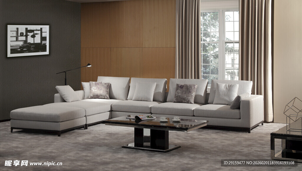 现代简约风格客厅沙发组合