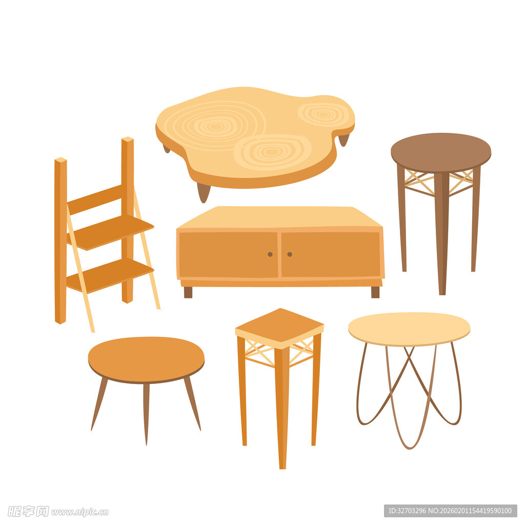 木质家具插图