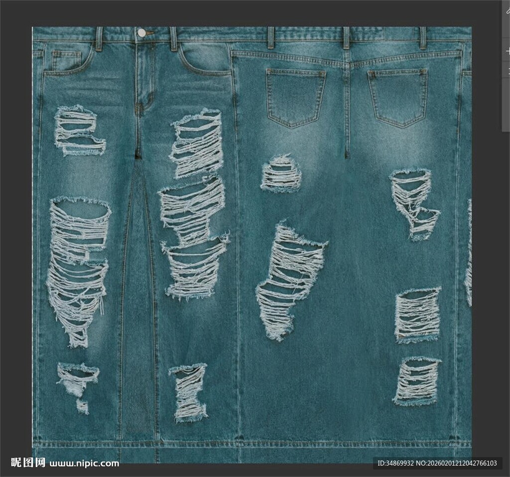 破旧蓝布纹理图案