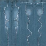 破洞牛仔布料纹理展示