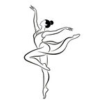 舞蹈人物线条