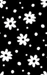 黑白雏菊图案背景