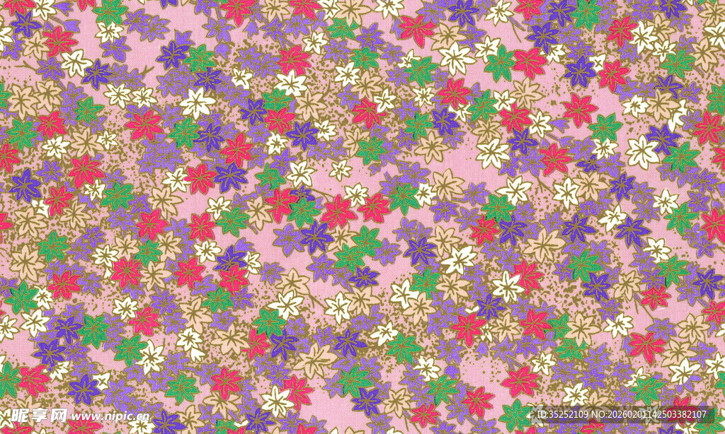 多彩碎花图案背景