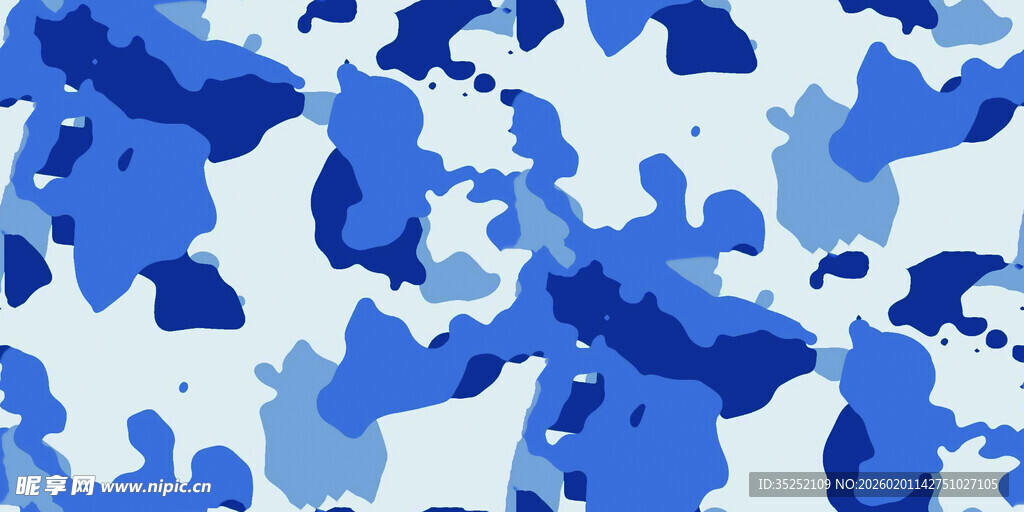 蓝白抽象水彩图案背景