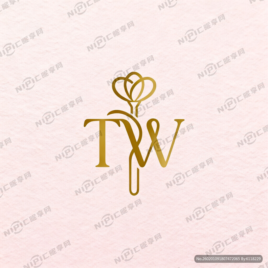 用TW做成美容院的LOGO
