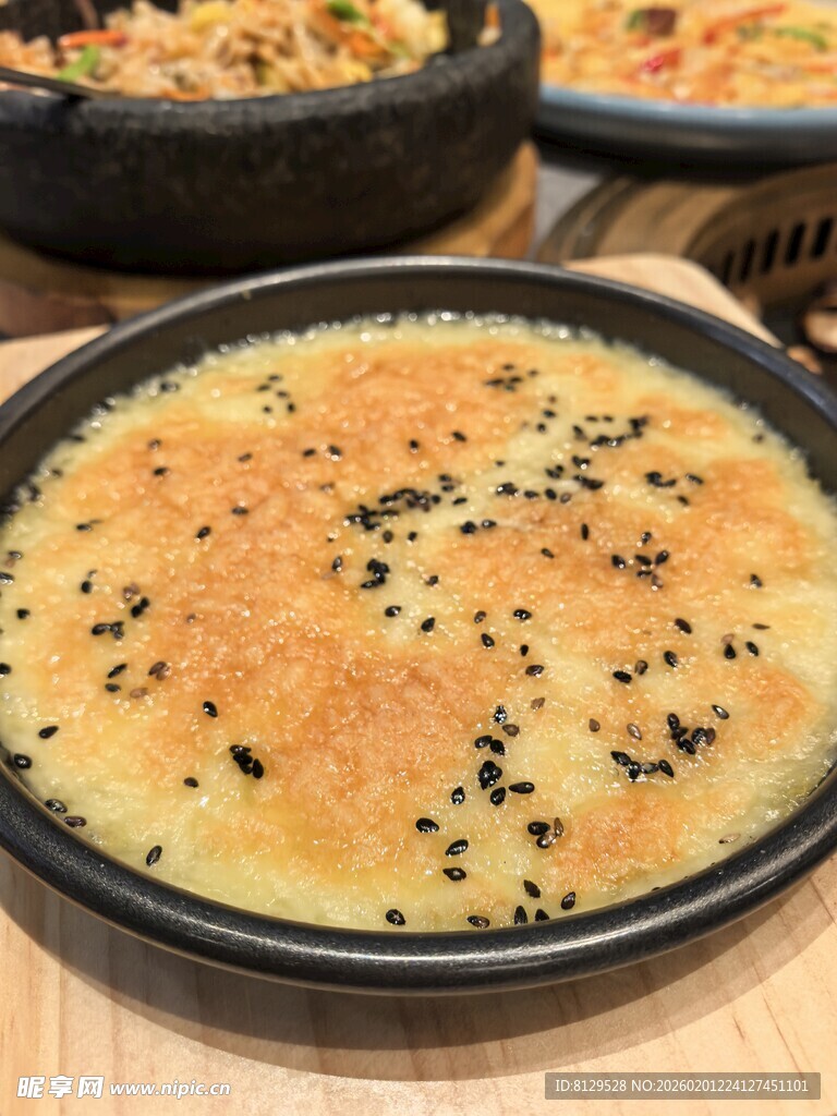 美味芝麻饼诱人色泽