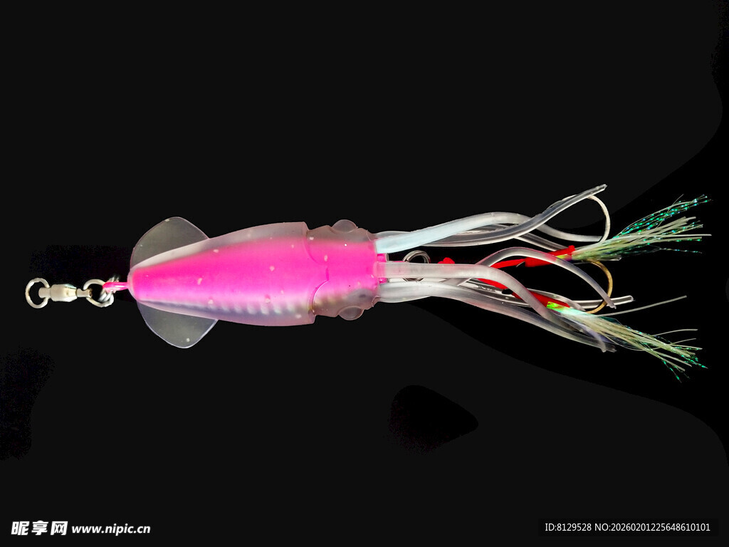 粉色亮片钓鱼饵