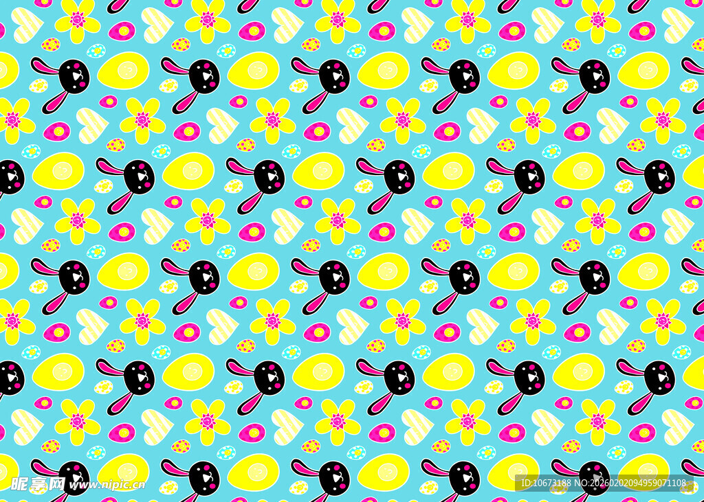 多彩花卉图案背景