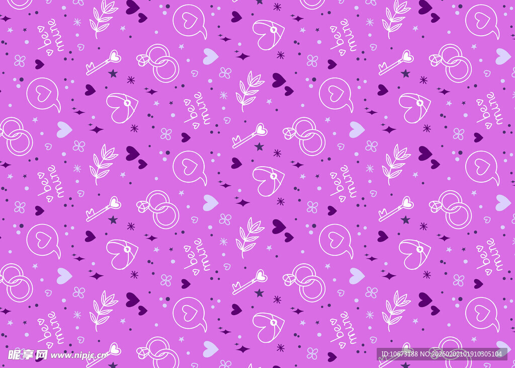 梦幻紫色星星图案背景