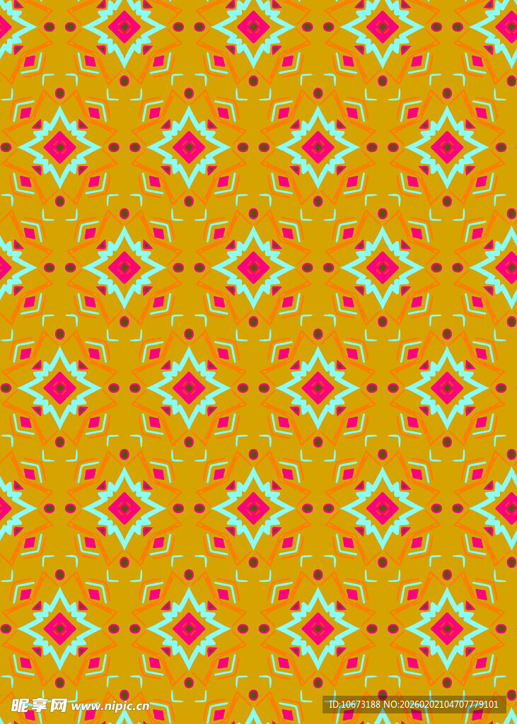 橙色几何图案纹理背景