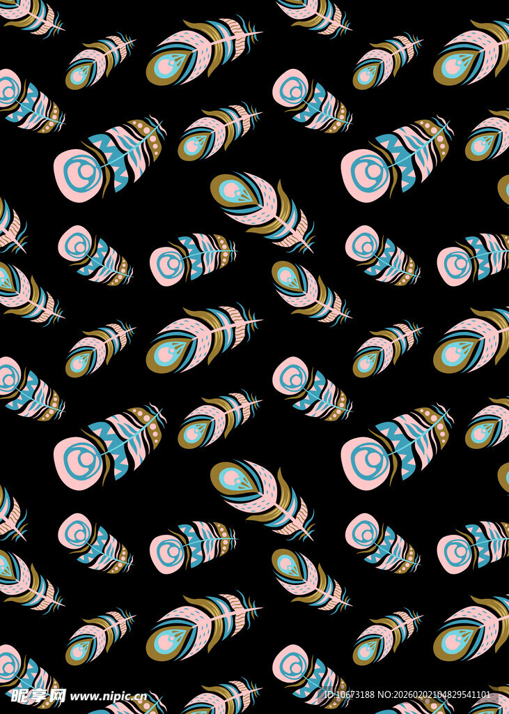 多彩胶囊图案无缝背景