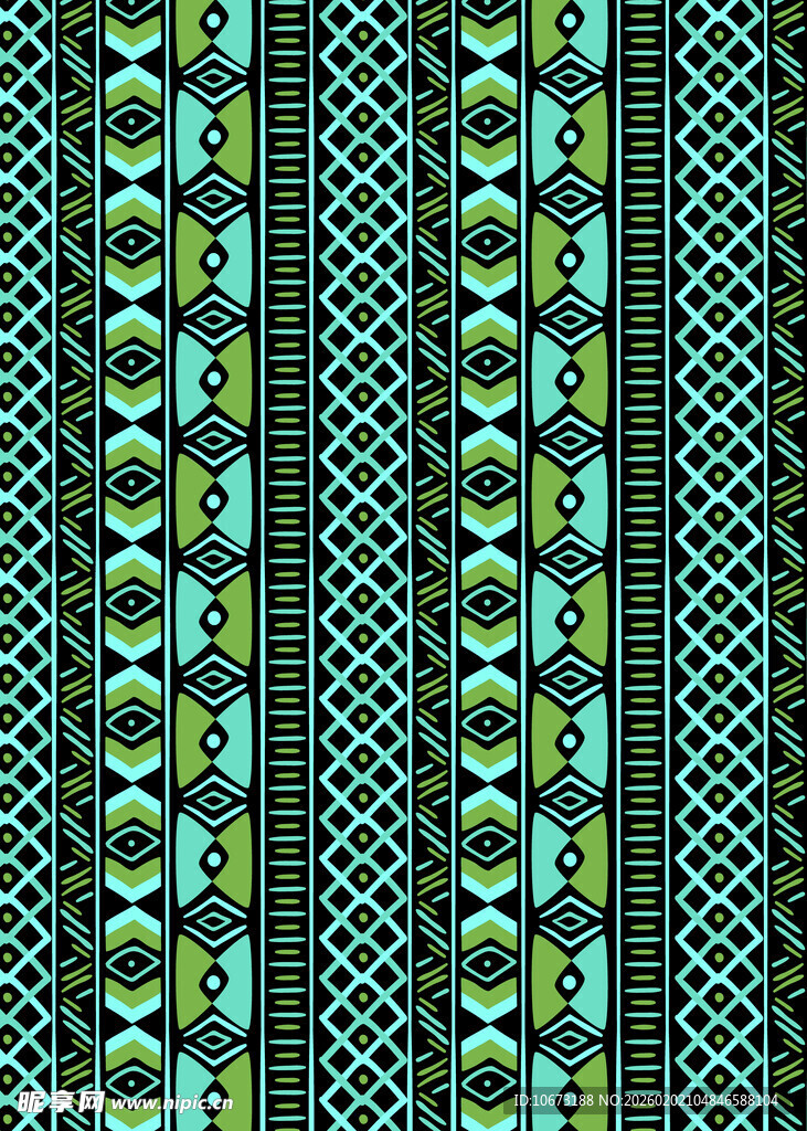 蓝绿几何图案纹理背景