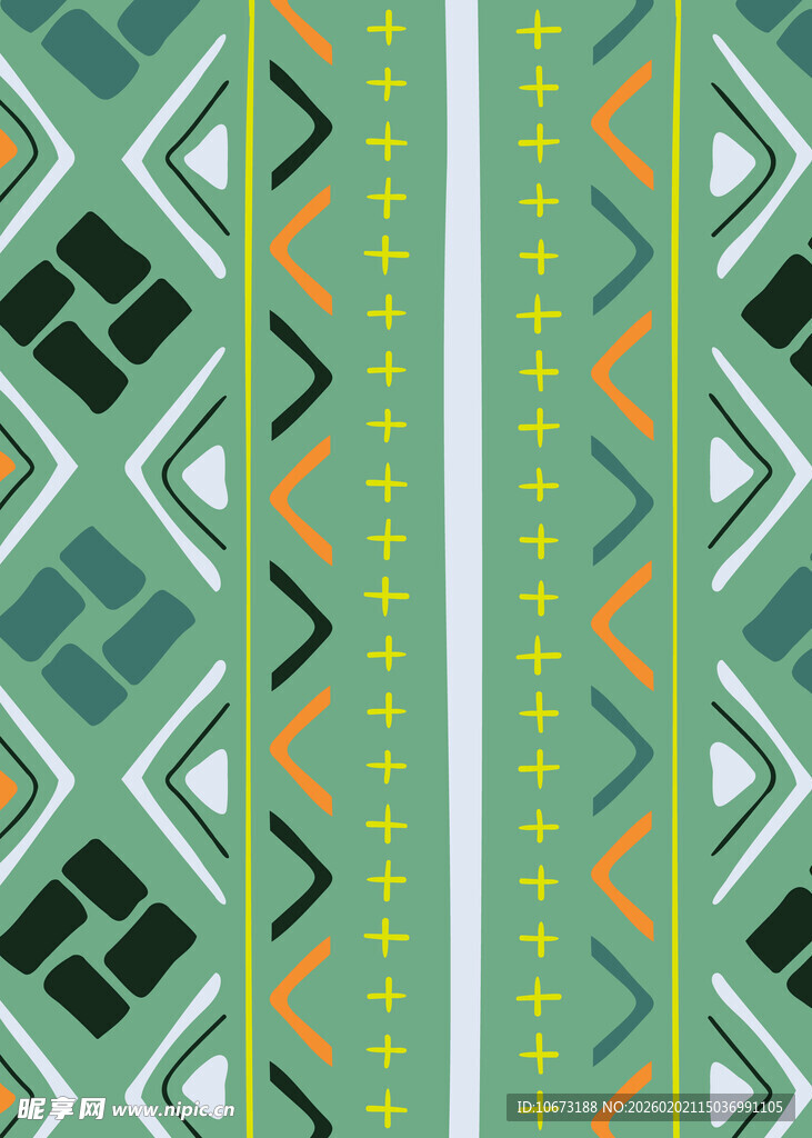 几何图案拼接民族风纹理