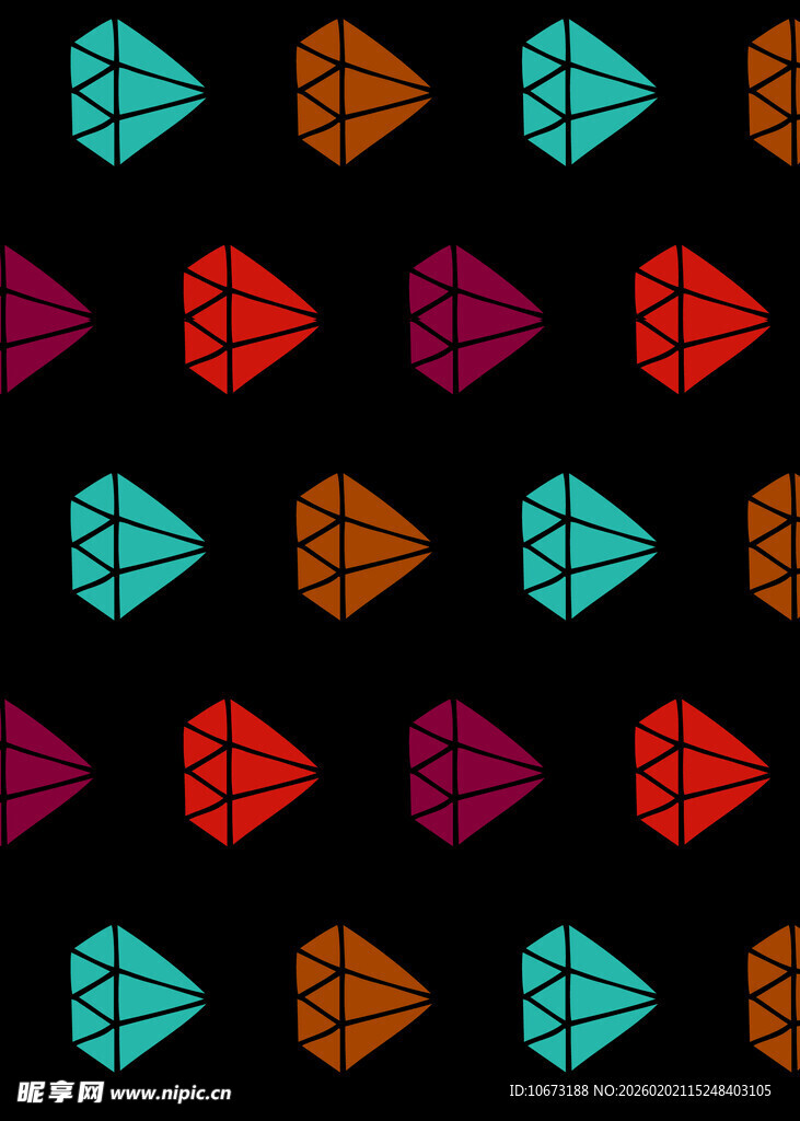 多彩钻石图案背景