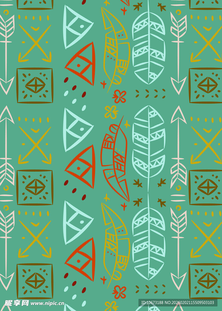 民族风几何图案背景