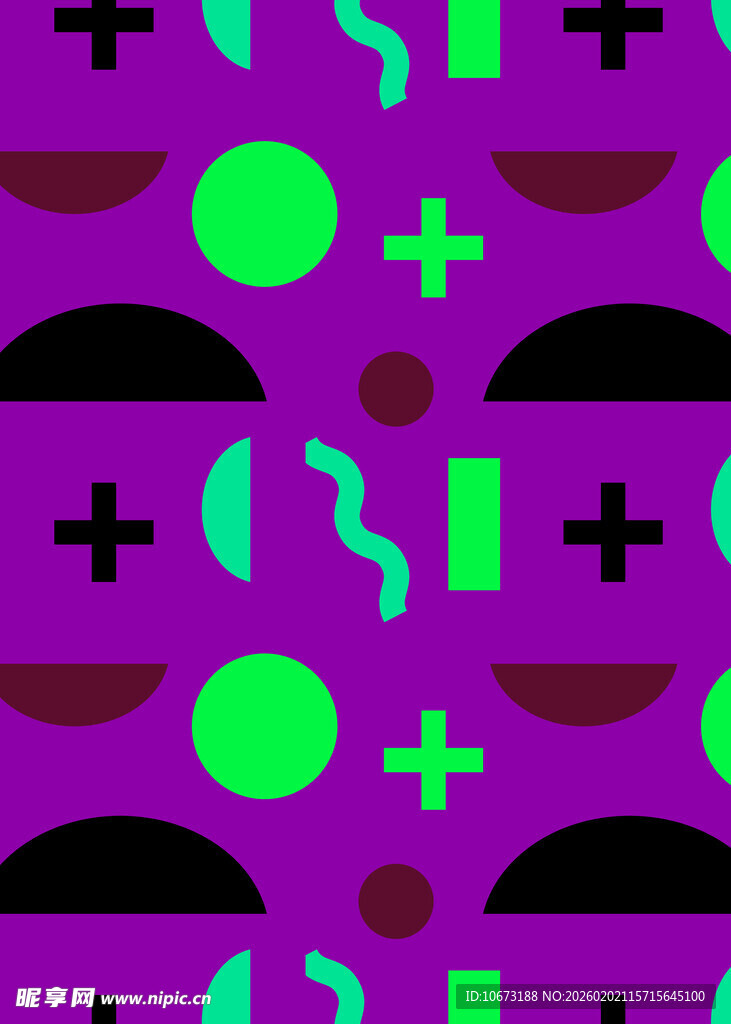 霓虹几何图案背景