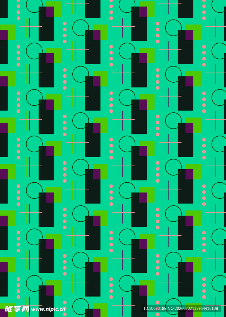 绿色几何条纹图案背景