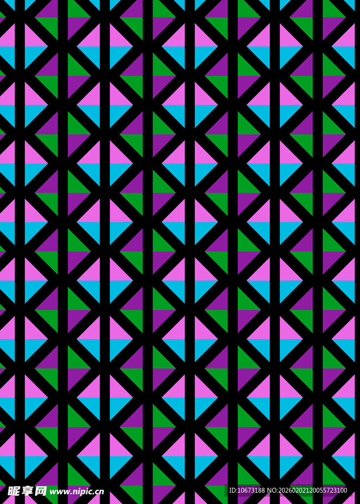 几何彩色菱形图案背景