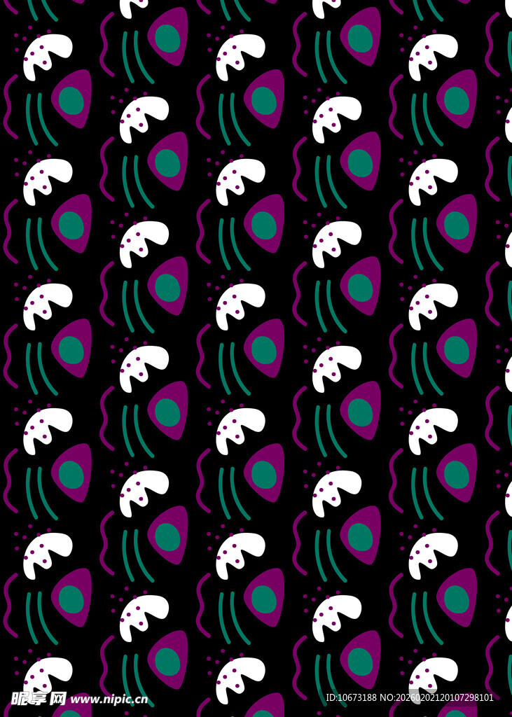 抽象花卉图案背景设计