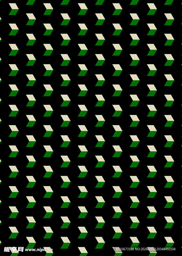 绿色底白色点状图案
