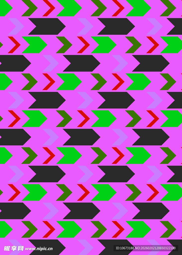 多彩几何箭头图案背景