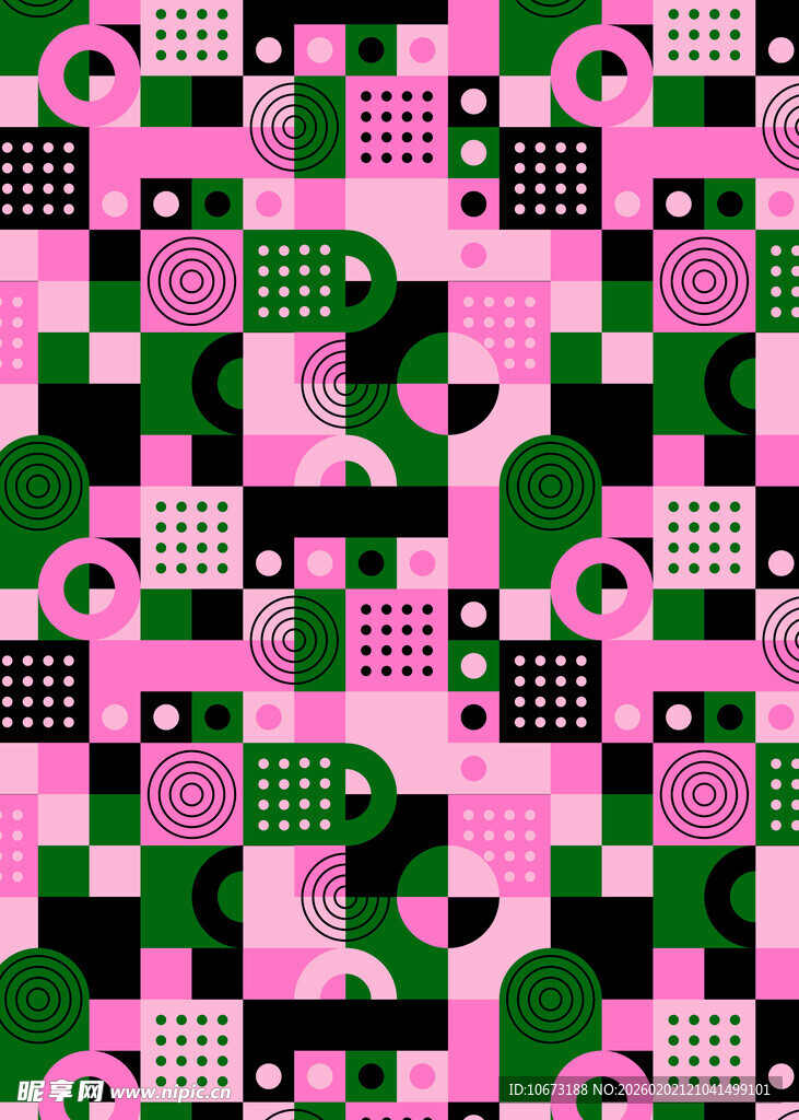 几何图案拼接多彩背景