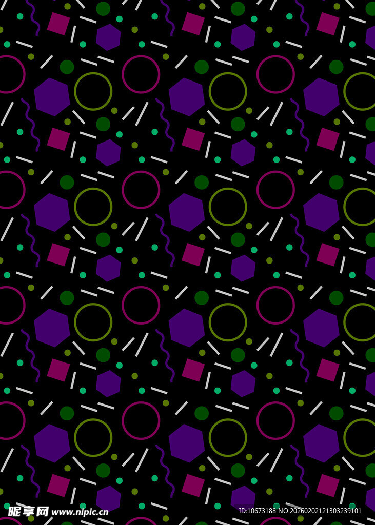多彩几何图案无缝背景