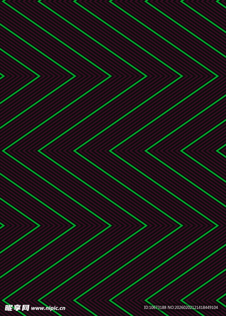 绿色锯齿线条几何图案背景