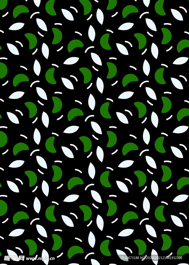 黑白绿相间几何图案纹理