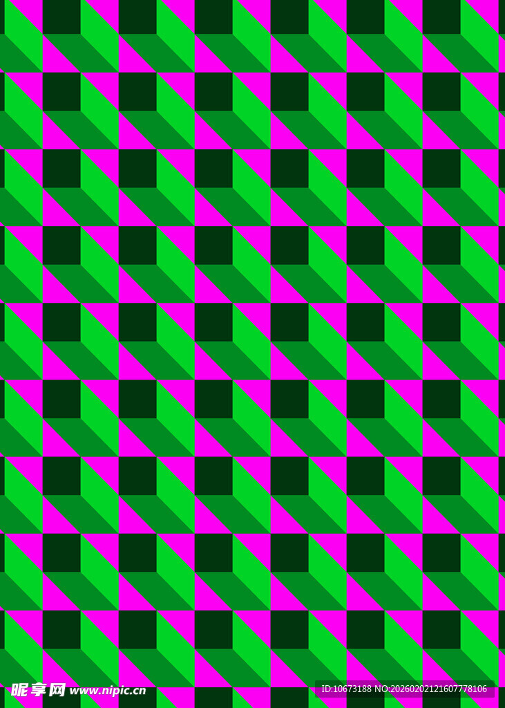 紫绿相间方格图案背景