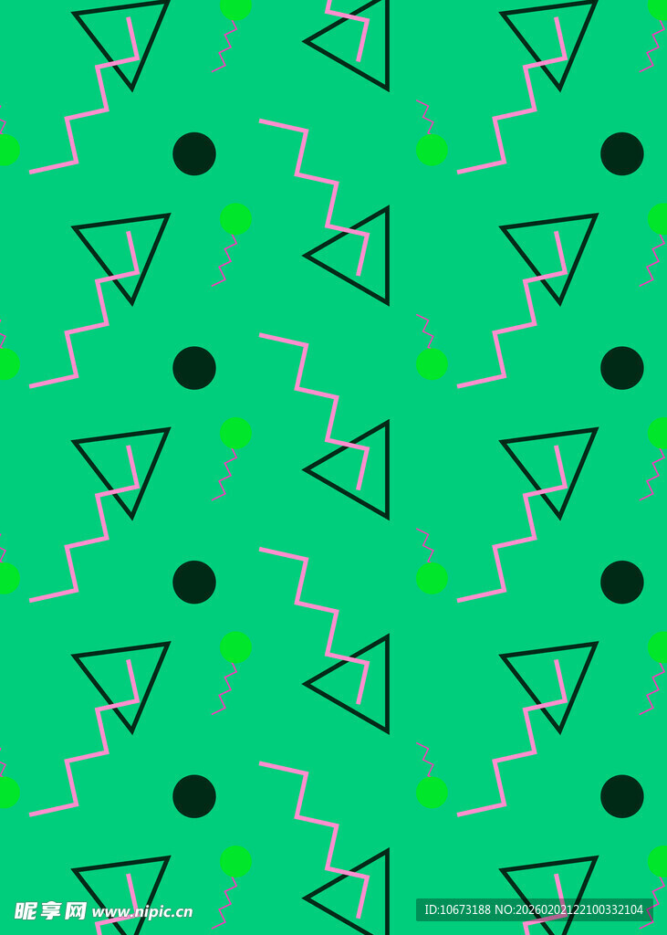 绿色几何图案背景纹理