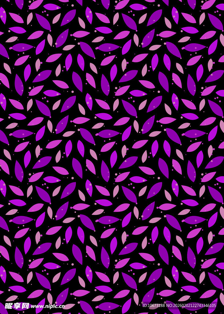 紫色叶形图案纹理背景