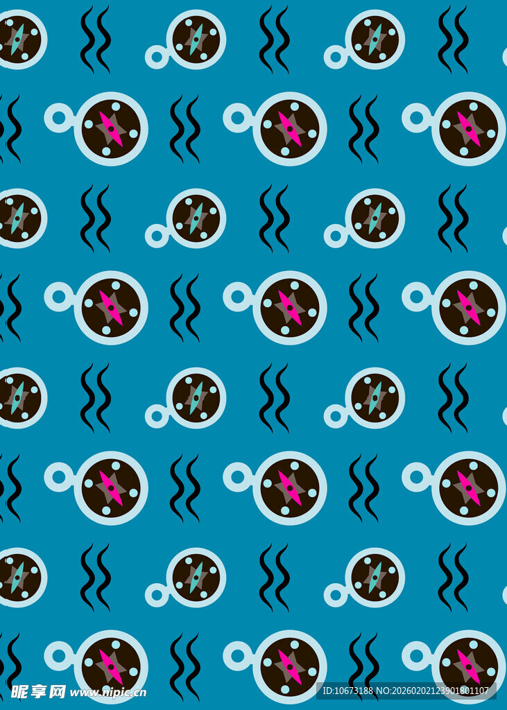 蓝色背景的火锅图案纹理