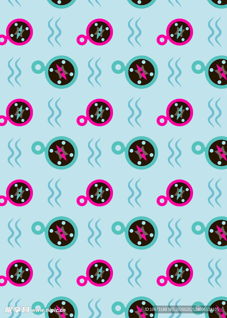 多彩花卉图案背景纹理