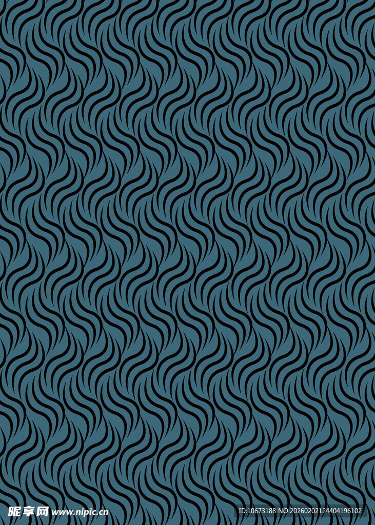 深蓝色波浪纹图案背景