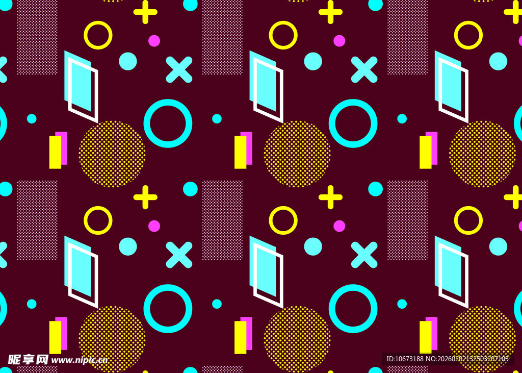 多彩几何图案背景纹理